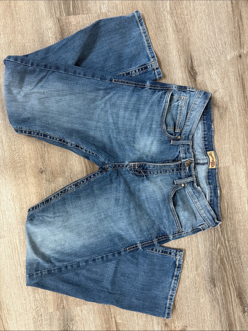 Wrangler Men's Blue Bootcut Jeans 34X32